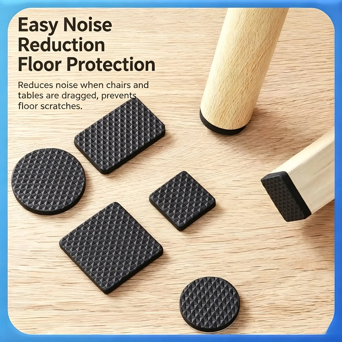 Non Slip Furniture Pads - Self Adhesive EVA Foam Furniture Grippers, anti Skid Furniture Feet, Hardwood Floor Protector for Couch Stoppers