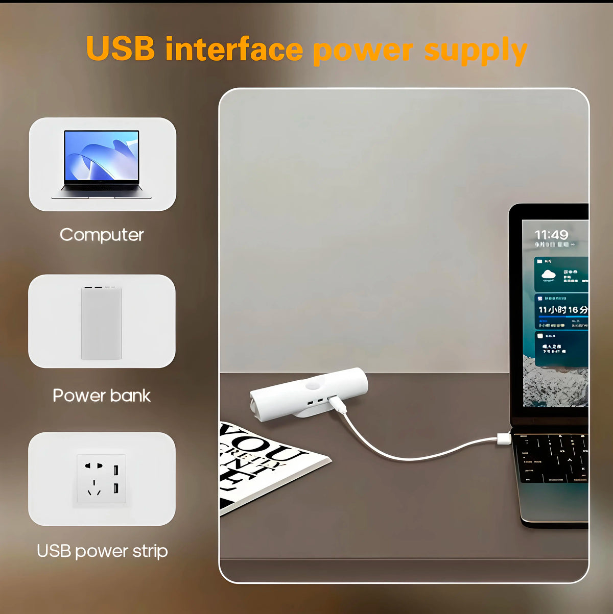 Rechargeable RGB Wall Lights with Motion Sensor, Magnetic Stick-On LED Night Lights, Dimmable Gradient Ambient Lighting, USB Charging, Long Battery Life for Bedroom, Hallway & Home Decor