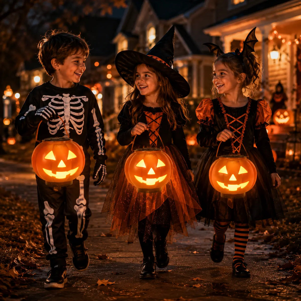 Pathglo Halloween Solar Jack-O-Lantern Hanging Light, Automatic On/Off Waterproof Outdoors Holiday Decor, up Jack-O-Lantern Decorative Lights for Garden Front Door, Pumpkin Hanging Decorative Lights