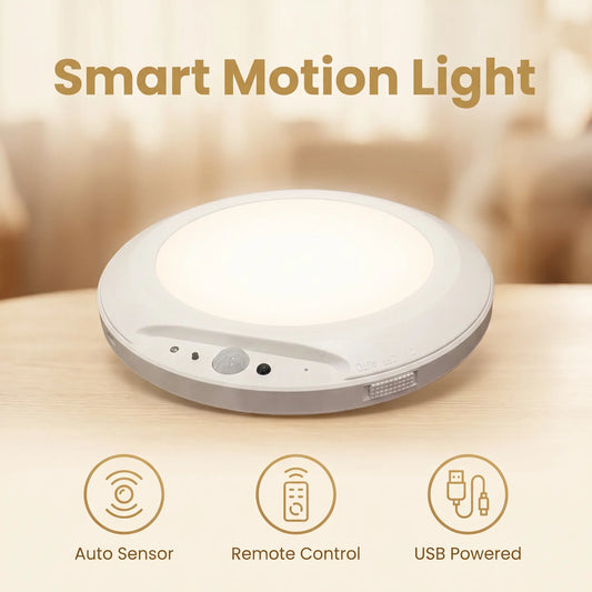 Ceiling Light with Magnetic Sensor, 15 RGB Color-Changing Modes, Large 7000 Mah Rechargeable Battery, round LED Lamp