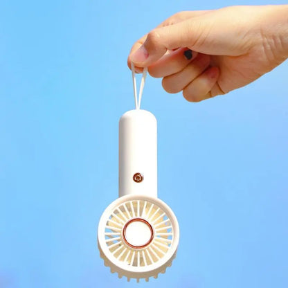 Portable Handheld Fan, Handheld Cooling Fan, 1 Count USB Rechargeable 3-Speed Mini Fan, Small Personal Fan for Women'S Makeup, Student Carry Fan, Outdoor, Travel, Office and Bedroom #Summerwins #Dealsforyoudays
